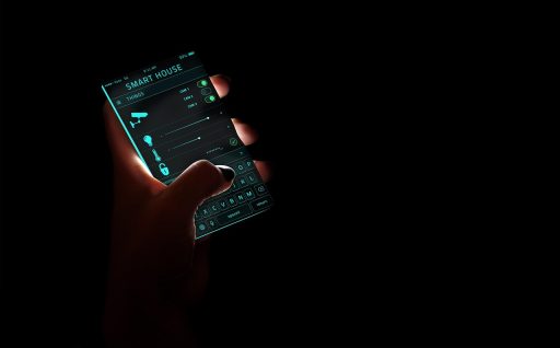 Slimme energiemeter in een woning met digitale display